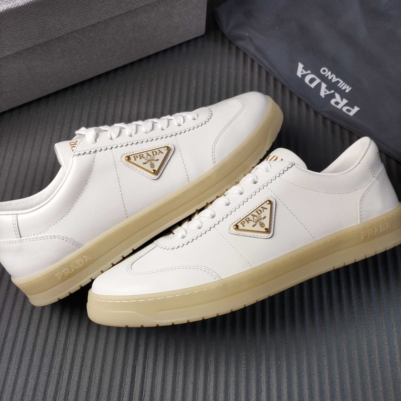 PRADA 브랜드 화이트 가죽 신발 001-179778