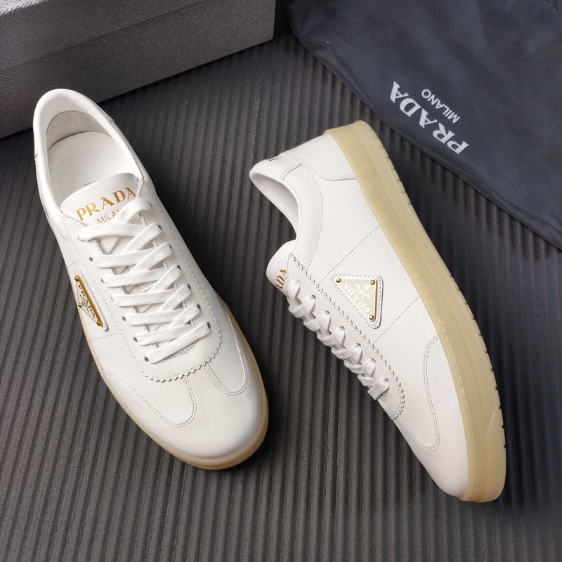 PRADA 브랜드 화이트 가죽 신발 001-179778