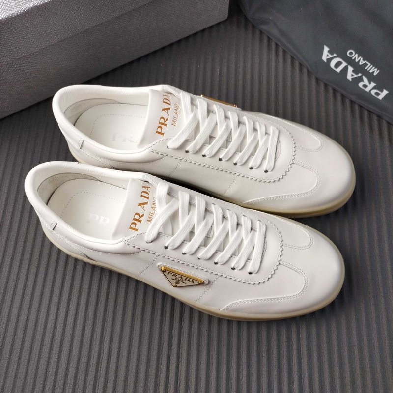 PRADA 브랜드 화이트 가죽 신발 001-179778