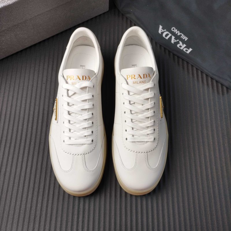 PRADA 브랜드 화이트 가죽 신발 001-179778