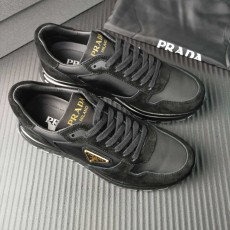 PRADA 프라다 블랙 패브릭 슈즈 001-179781