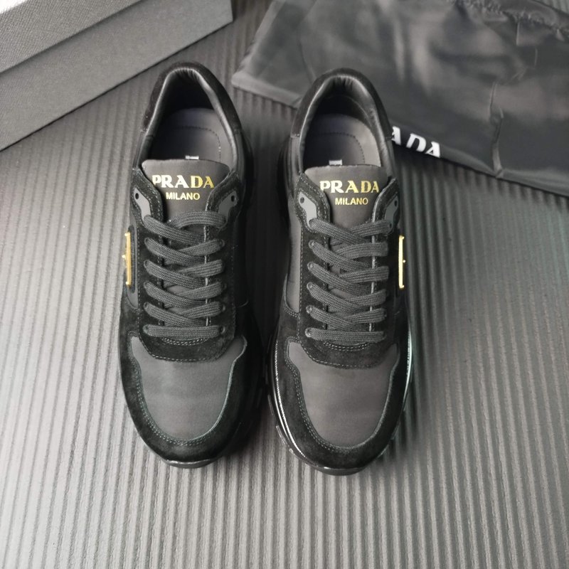 PRADA 프라다 블랙 패브릭 슈즈 001-179781