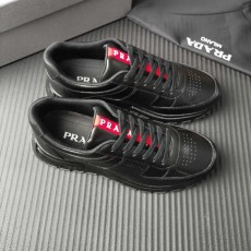 PRADA 블랙 가죽 신발 001-179795