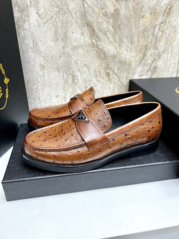 PRADA 남성 수입 개변주 송아지 가죽 구두 001-179827