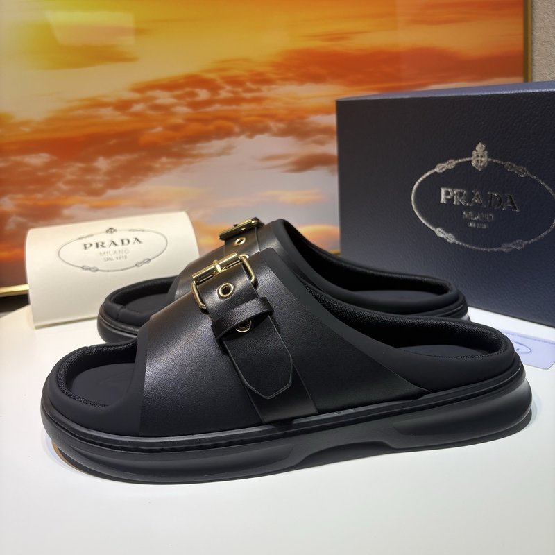 PRADA 신규 블랙 폼 라인지대 운동화 001-179855