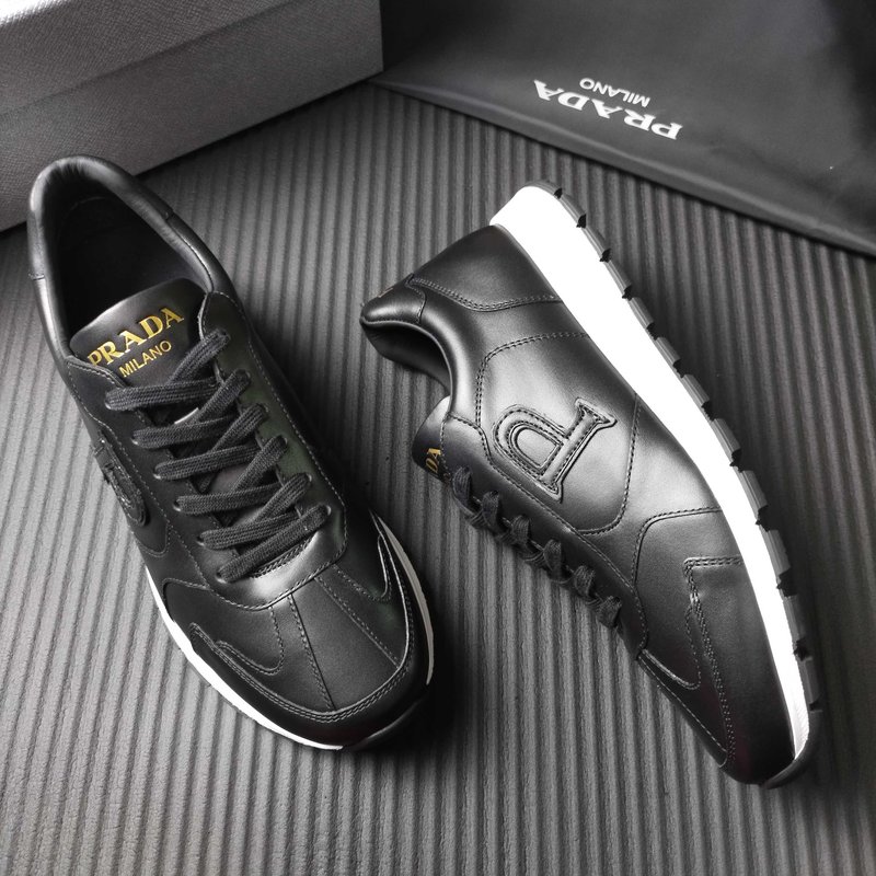 PRADA 프라다 블랙 레저 운동화 001-179891