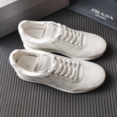 PRADA 507 화이트 레더 스니커즈 001-179898
