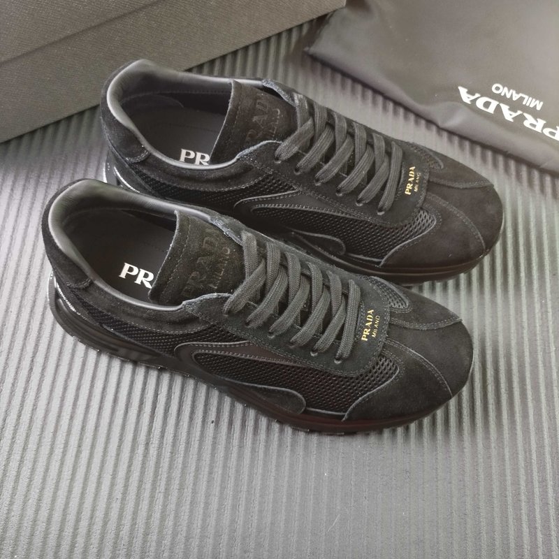 PRADA 프라다 블랙 메쉬 캐주얼 운동화 001-179906