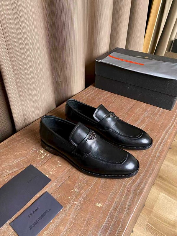 PRADA 남성 오픈비즈 소가죽 수제 구두 001-179917