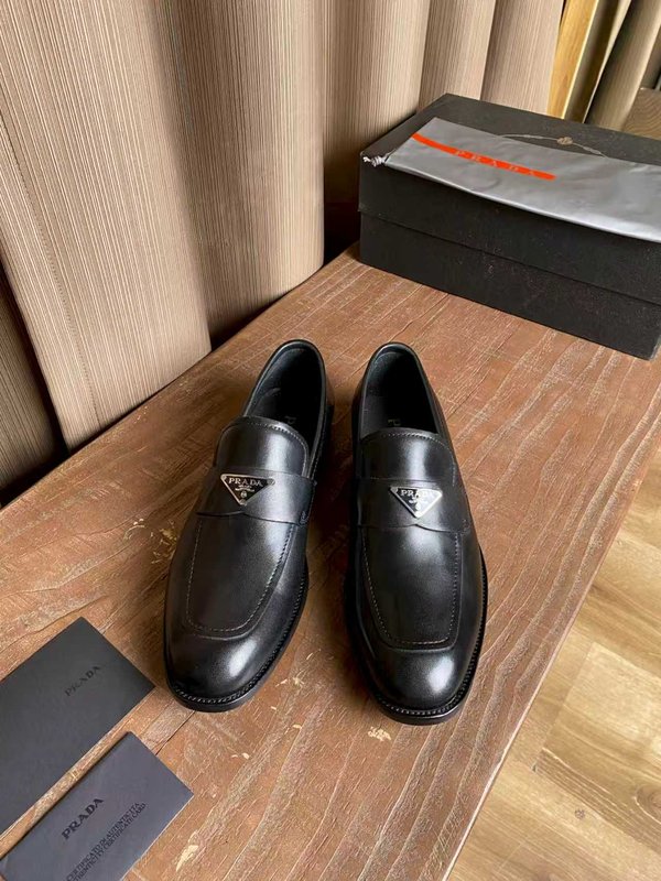 PRADA 남성 오픈비즈 소가죽 수제 구두 001-179917