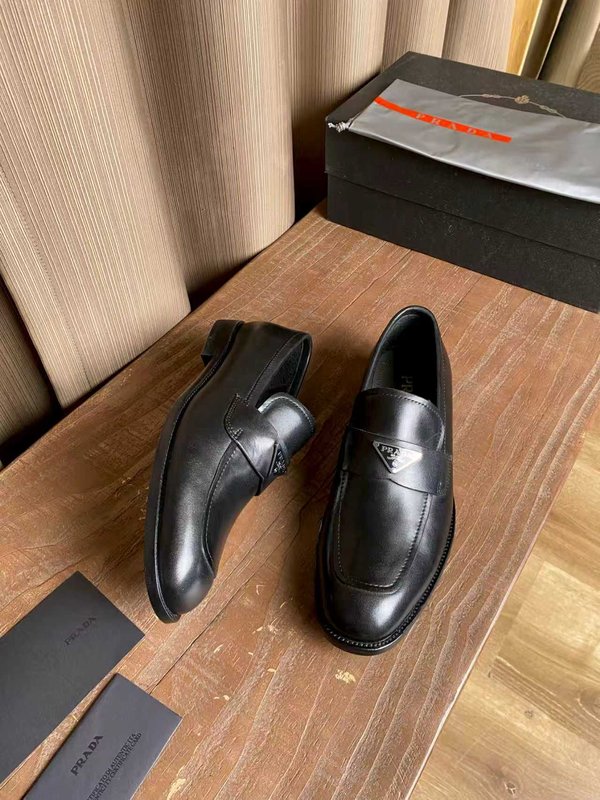 PRADA 남성 오픈비즈 소가죽 수제 구두 001-179917