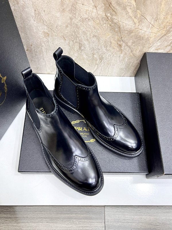 PRADA 가정품 사피아노 첼시 부츠 001-179921