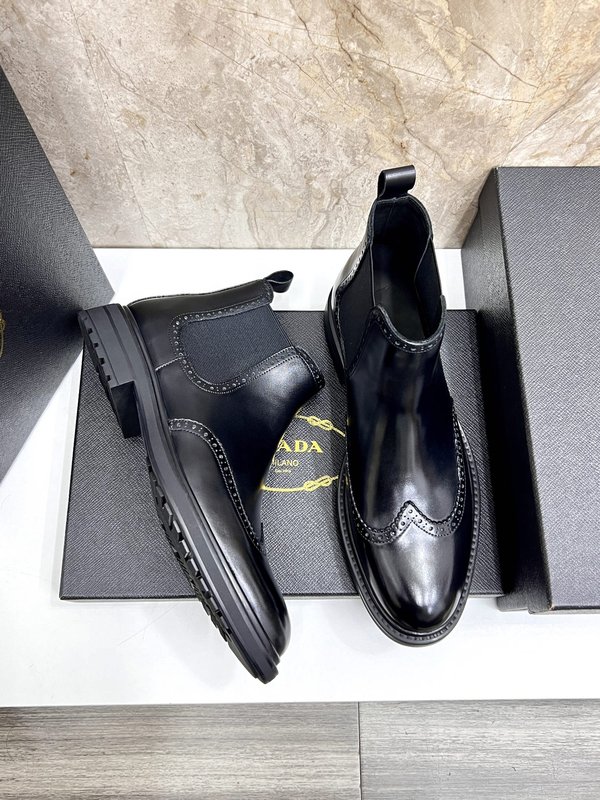 PRADA 가정품 사피아노 첼시 부츠 001-179921