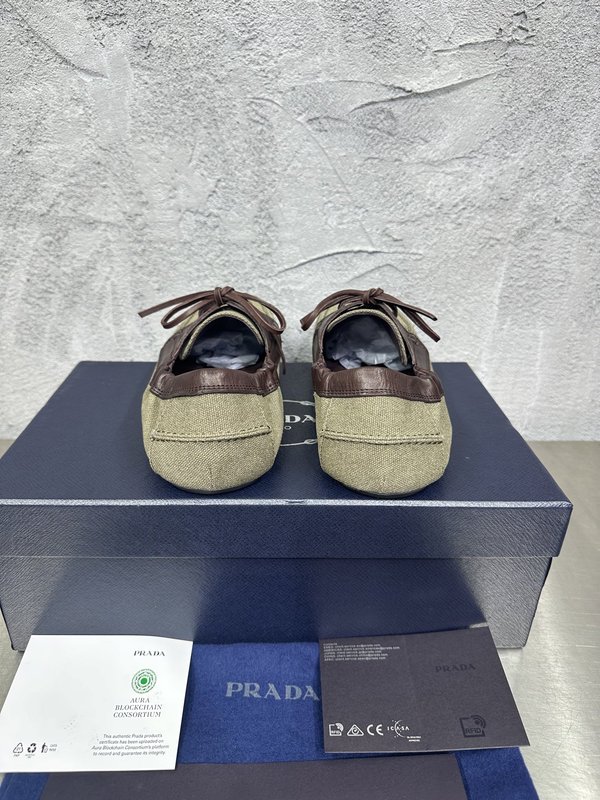 PRADA 남성 셔플 스파이싱 워시드 패브릭 캐주얼슈즈 001-180020