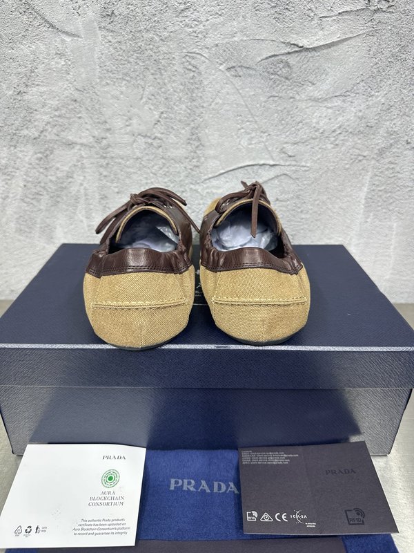PRADA 레트로 남성 스플라이스 워시드 캐주얼 슈즈 001-180021