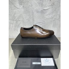 PRADA 빈티지 남성 가죽 캡토우 뮬 슬리퍼 001-180029