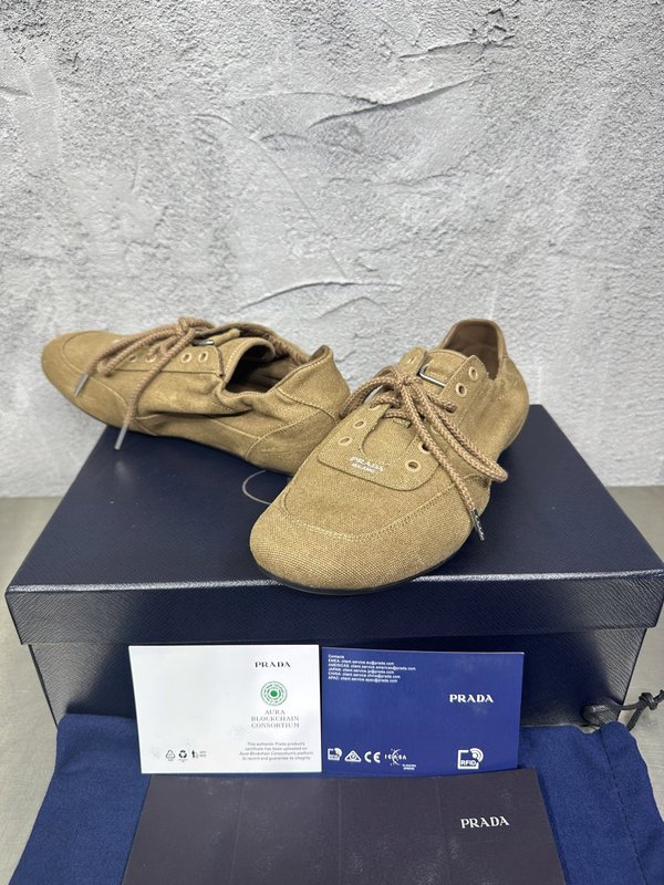 PRADA 빈티지 남성 데션 워시드 캐주얼 슈즈 001-180038