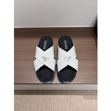프라다 남성 크로커무늬 소가죽 슬리퍼 001-180042