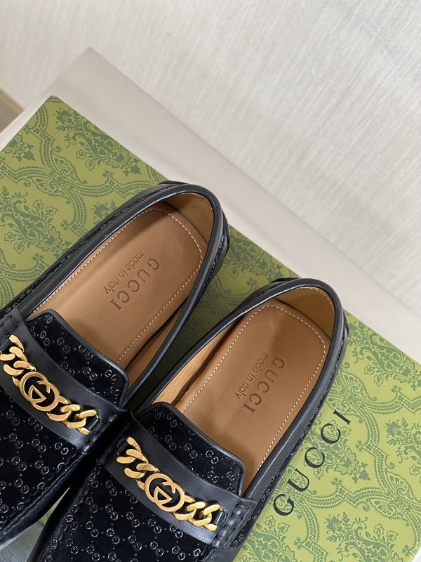 Gucci 남성 수입 가죽 드라이빙 슈즈 001-180075