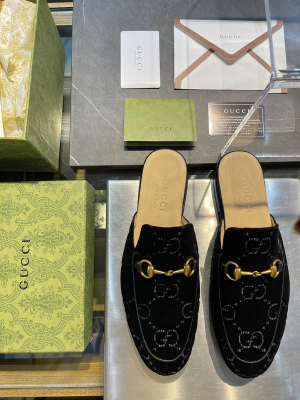 GUCCI 남성 여름 뮬 슬리퍼 001-180078