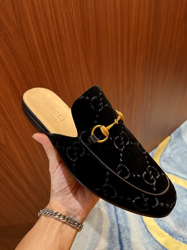 GUCCI 남성 여름 뮬 슬리퍼 001-180078