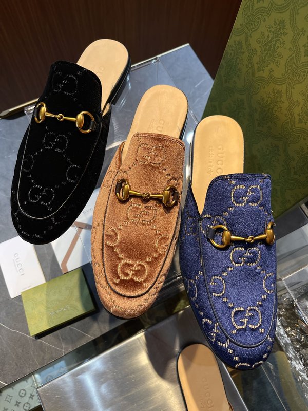 GUCCI 남성 여름 뮬 슬리퍼 001-180078