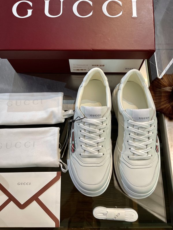 GUCCI 구찌 남녀공용 두꺼운 바닥 운동화 001-180155