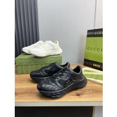 구찌 두꺼운 바닥 양피 통기성 운동화 001-180165