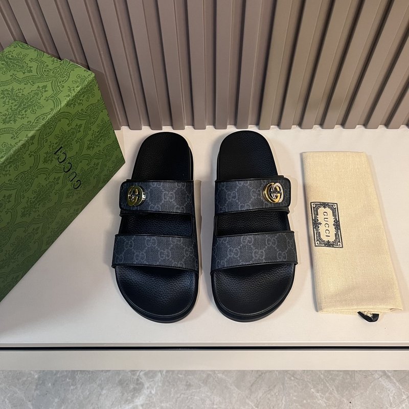 GUCCI 스타일 남성 여름 PVC 슬리퍼 001-180169