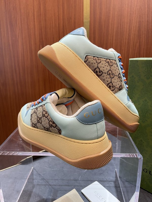 GUCCI Screener 두꺼운 밑창 패디 슈즈 001-180182