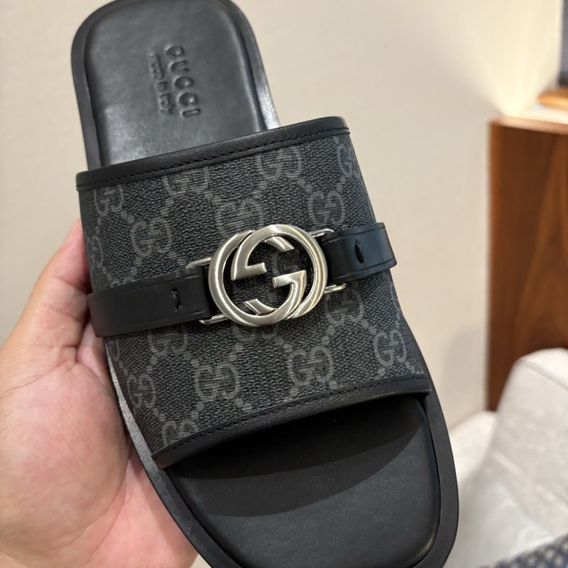 GUCCI 원피스 샌들 전체 가죽 바닥 001-180338