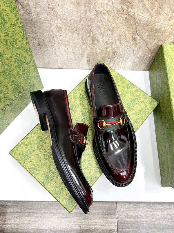 GUCCI 스트라이프 더블 G 로퍼 001-180350