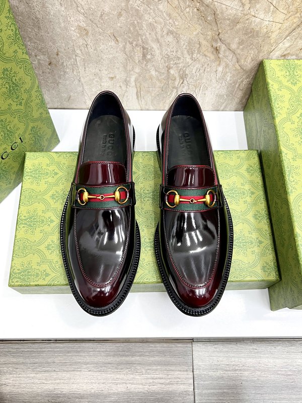 GUCCI 스트라이프 더블 G 로퍼 001-180350