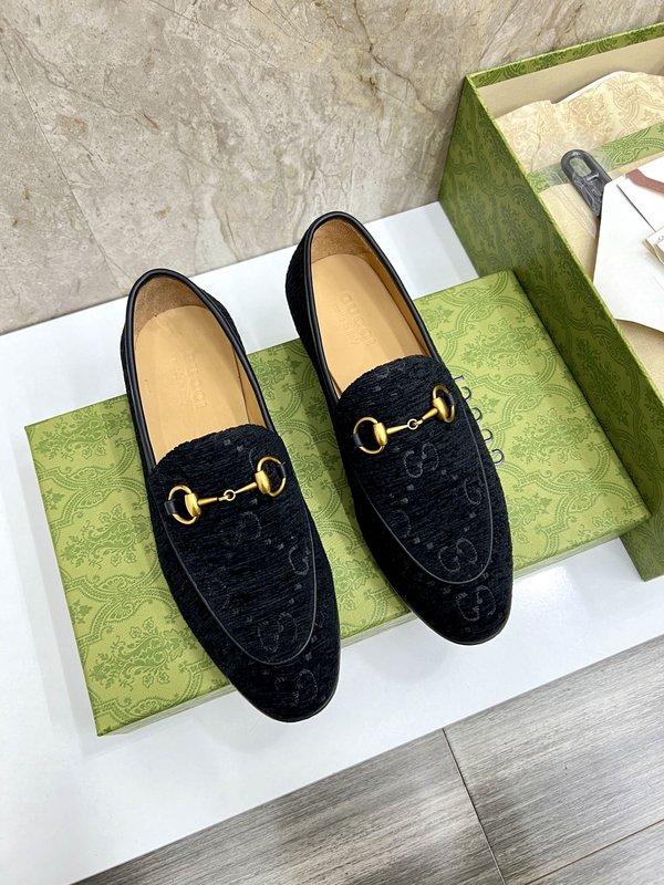 GUCCI 스트라이프 더블 G 로퍼 001-180356