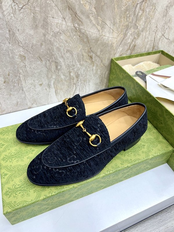 GUCCI 스트라이프 더블 G 로퍼 001-180356