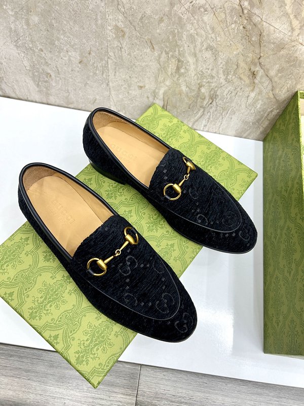 GUCCI 스트라이프 더블 G 로퍼 001-180356