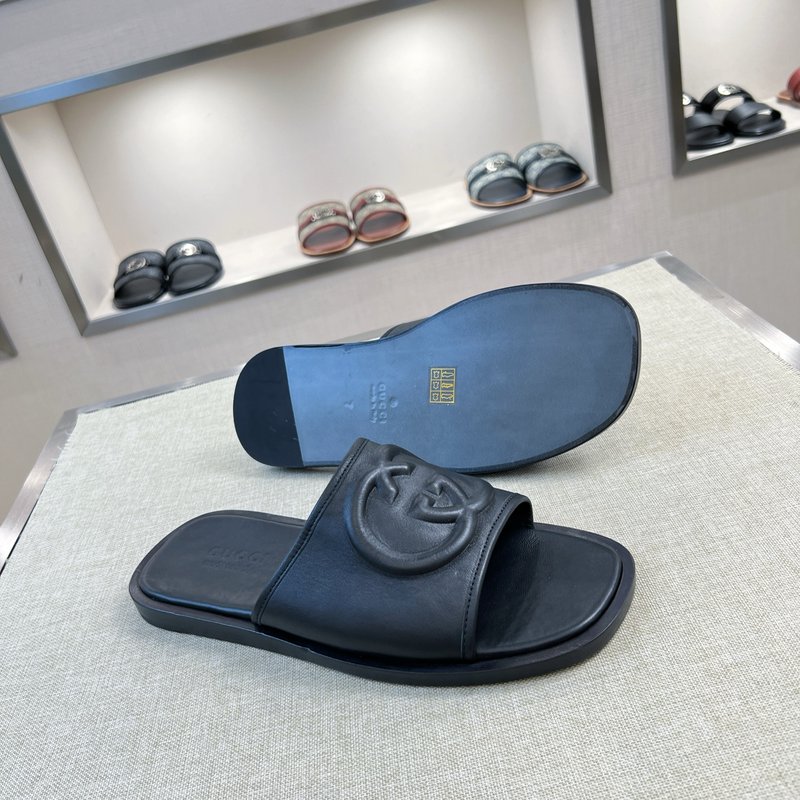 Gucci 오리지널 가죽 바닥 슬리퍼 001-180380