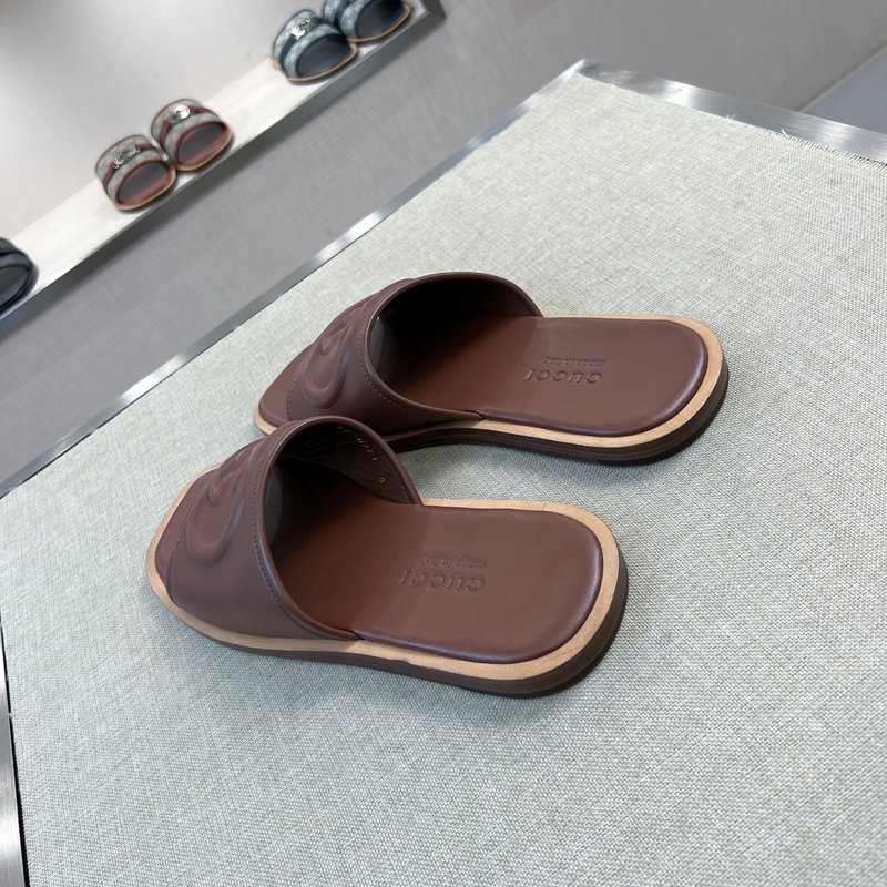 Gucci 구찌 오리지널 가죽 수제 슬리퍼 001-180381