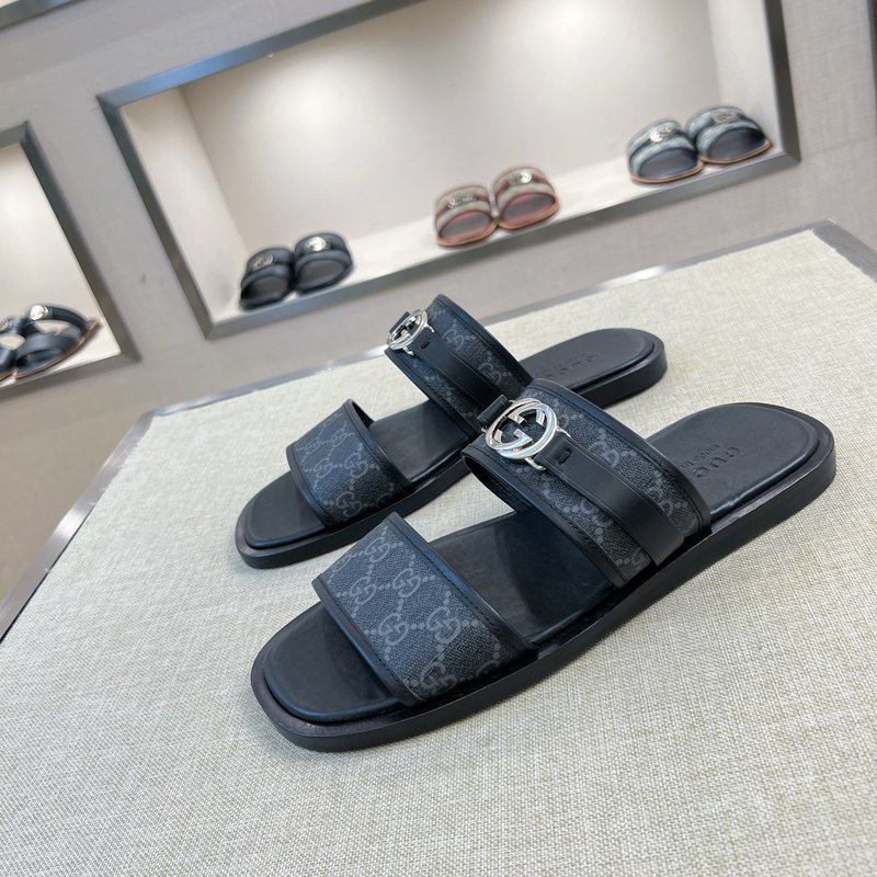 Gucci 오리지널 소재 가죽 슬리퍼 001-180385