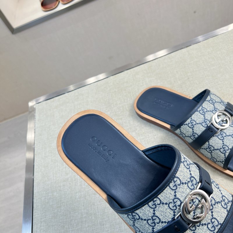 Gucci 오리지널 커스텀 가죽 슬리퍼 001-180389