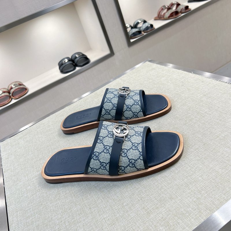 Gucci 오리지널 커스텀 가죽 슬리퍼 001-180389