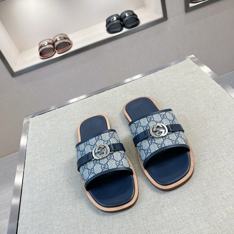 Gucci 오리지널 커스텀 가죽 슬리퍼 001-180389