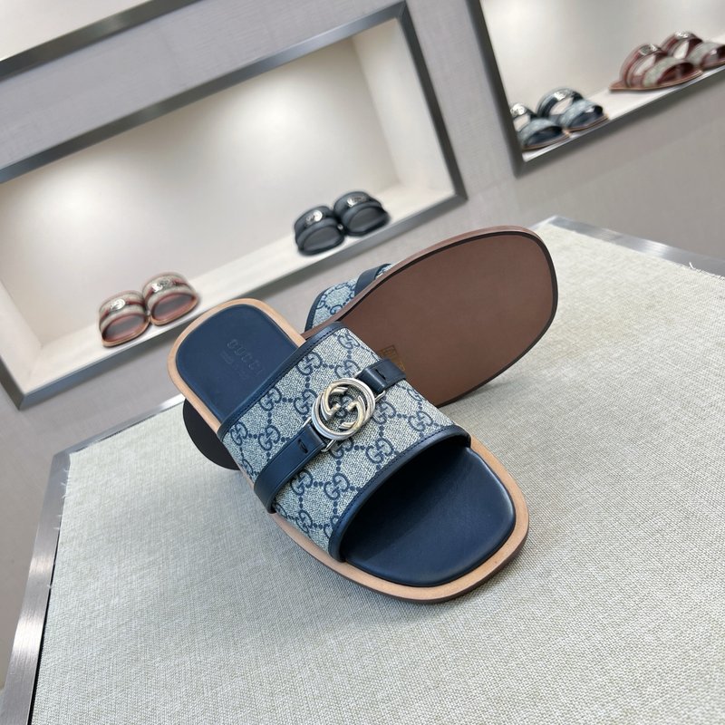 Gucci 오리지널 커스텀 가죽 슬리퍼 001-180389