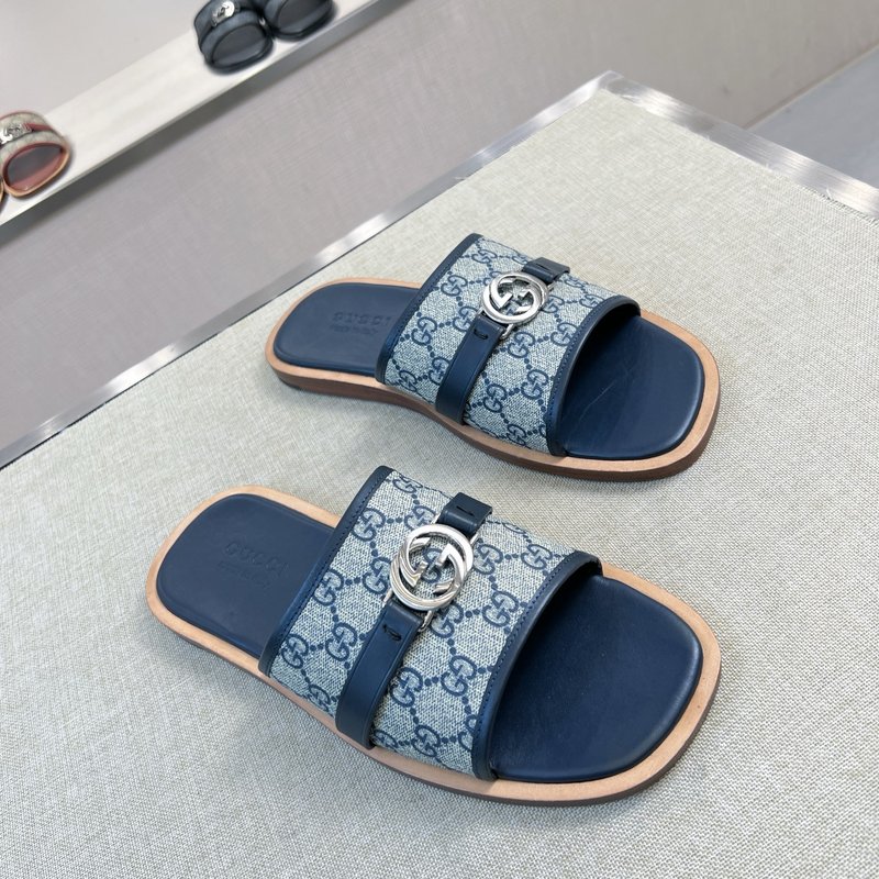 Gucci 오리지널 커스텀 가죽 슬리퍼 001-180389