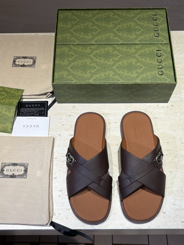 GUCCI 남성 크로스 인터록 샌들 001-180405