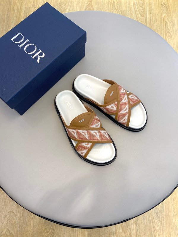 Dior 남성 수입 가죽 슬리퍼 001-180430