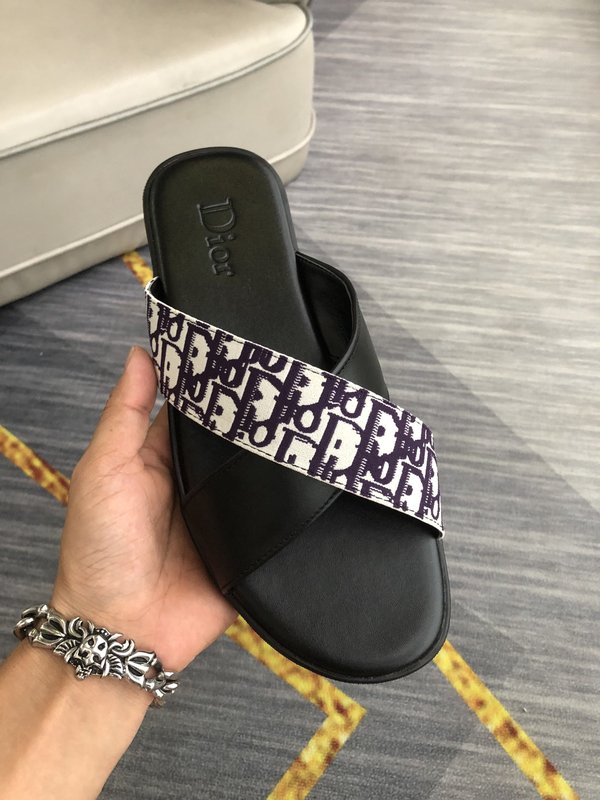 Dior 남성 레터 프린트 캐주얼 슬리퍼 001-180447