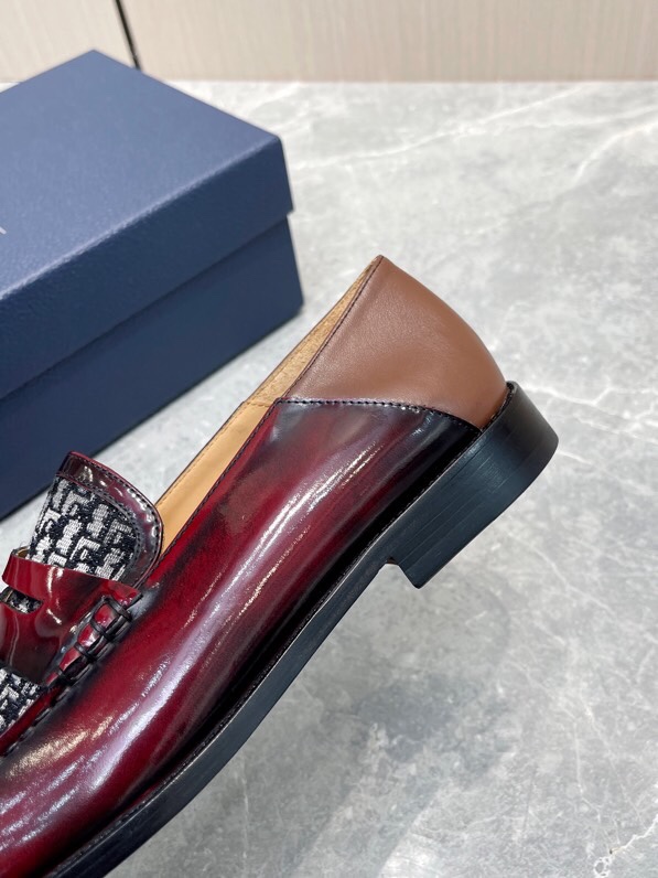 Dior 디올 구드이어 수제 프린트 가죽 로퍼 001-180467