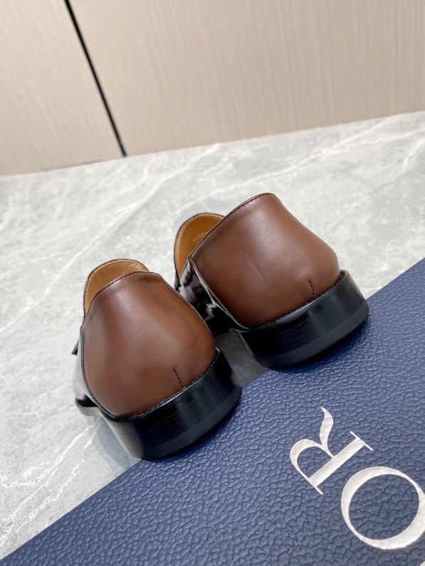 Dior 디올 구드이어 수제 프린트 가죽 로퍼 001-180467