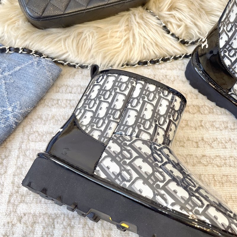 Dior PVC 자수 울 일체형 스노우 부츠 001-180503